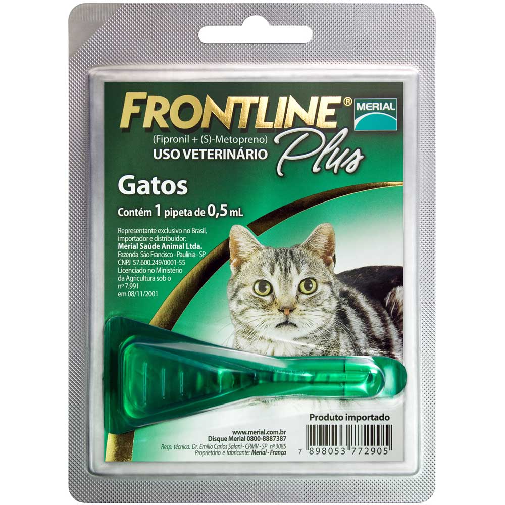 Frontline Plus Gatos 0,5ml